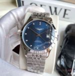 Best Copy Longines Record Blue Face Steel Watches 8215 Citizen Movement